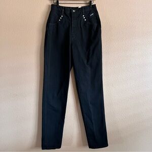 Rockies Vintage Black Straight Leg High-Waisted Bareback Jeans Size 13/14